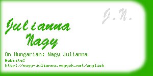 julianna nagy business card